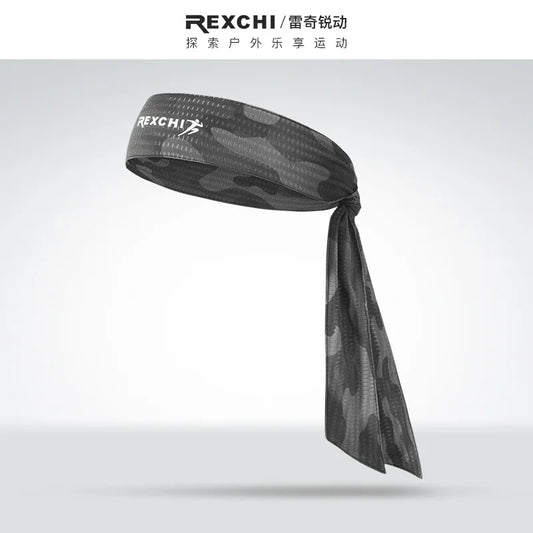 Bandeau de sport pour homme REXCHI en soie glacée