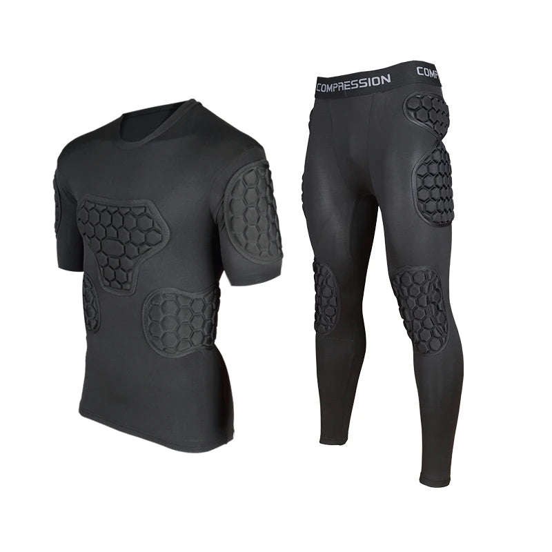 Uniforme de Gardien de But Professionnel avec Protection Épaissie - Manches Longues