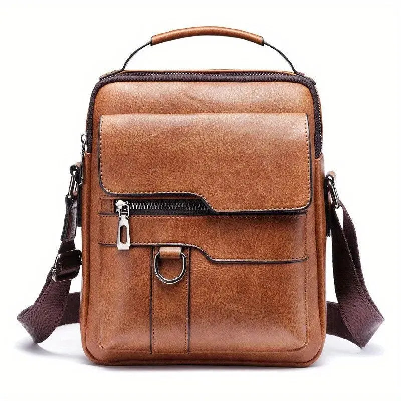 Sac à Bandoulière pour Hommes en Cuir PU