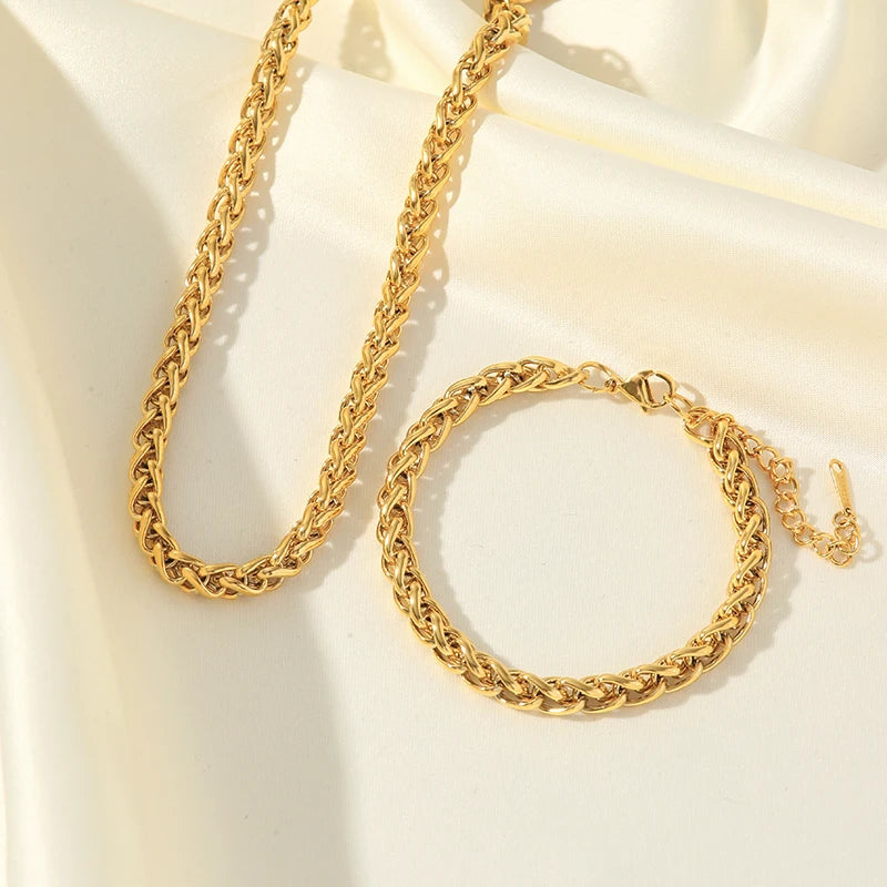 Ensemble de Bijoux EILIECK 316L en Acier Inoxydable