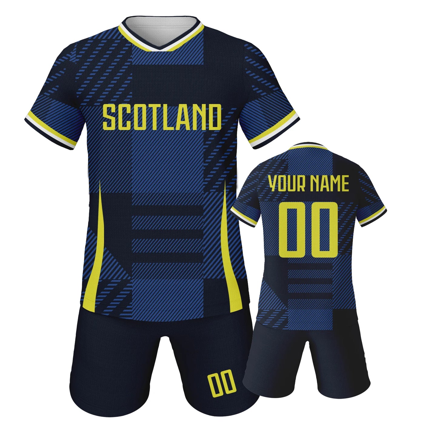 Maillot de Football Personnalisable pour Enfants - Équipe Écossaise