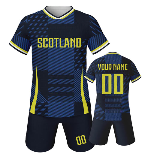 Maillot de Football Personnalisable pour Enfants - Équipe Écossaise