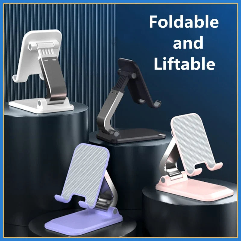 Support de Bureau Pliable en Métal pour Téléphone et Tablette
