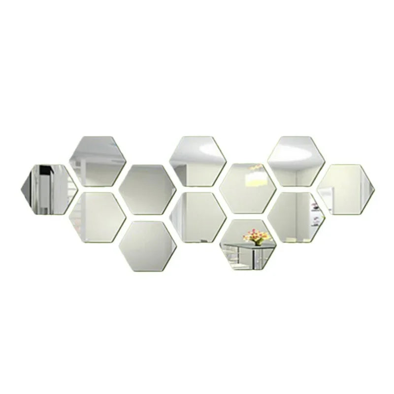 Autocollant Mural Miroir Acrylique 3D