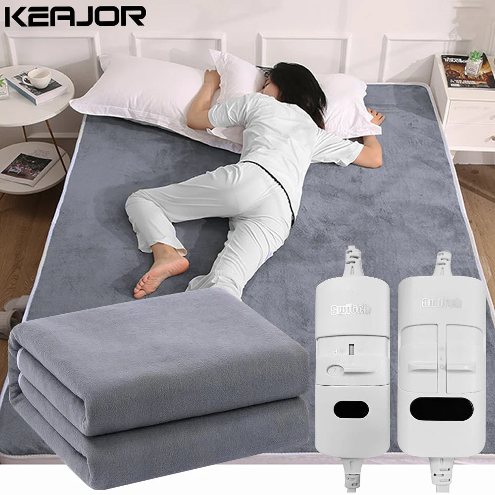 Couverture électrique avec thermostat automatique et matelas thermique