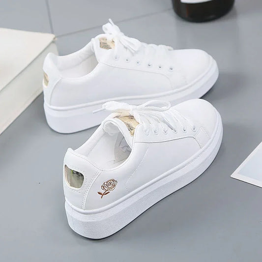 chaussures femme casual en cuir PU EKMT