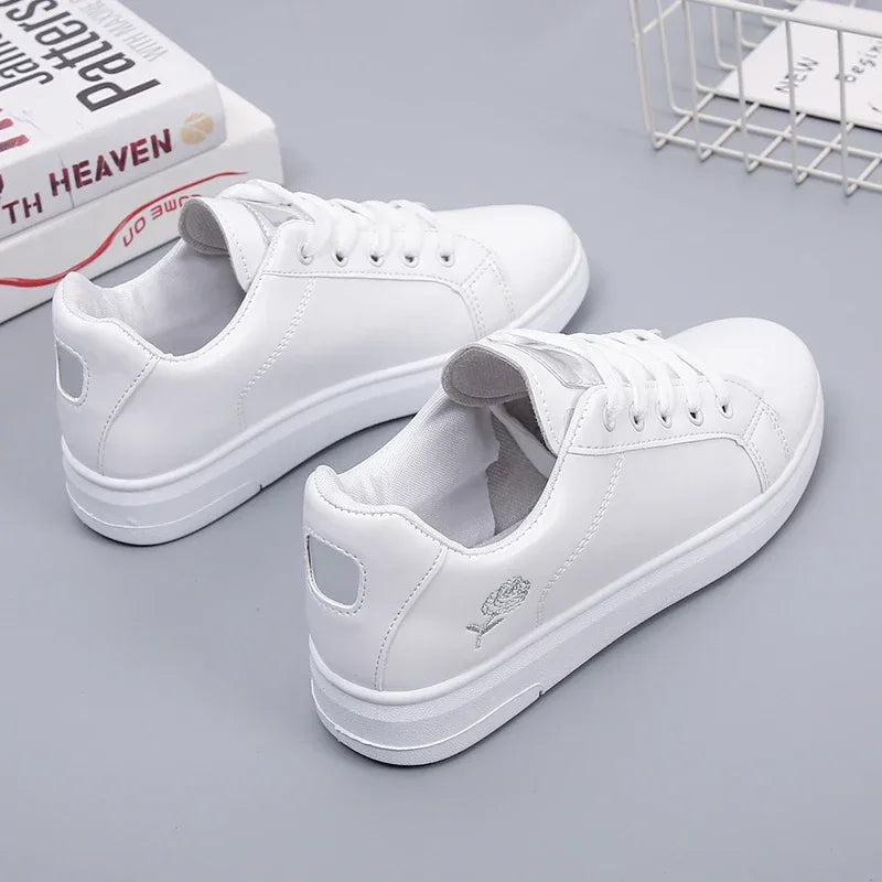 chaussures femme casual en cuir PU EKMT