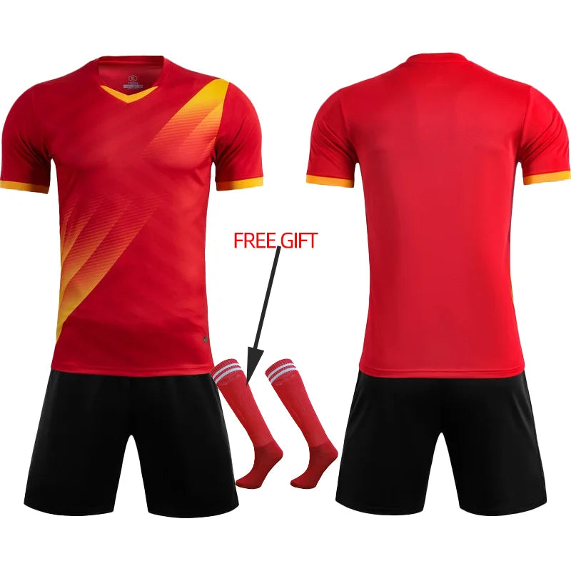 Maillot de Football Personnalisé - Kit Complet pour Adultes et Enfants