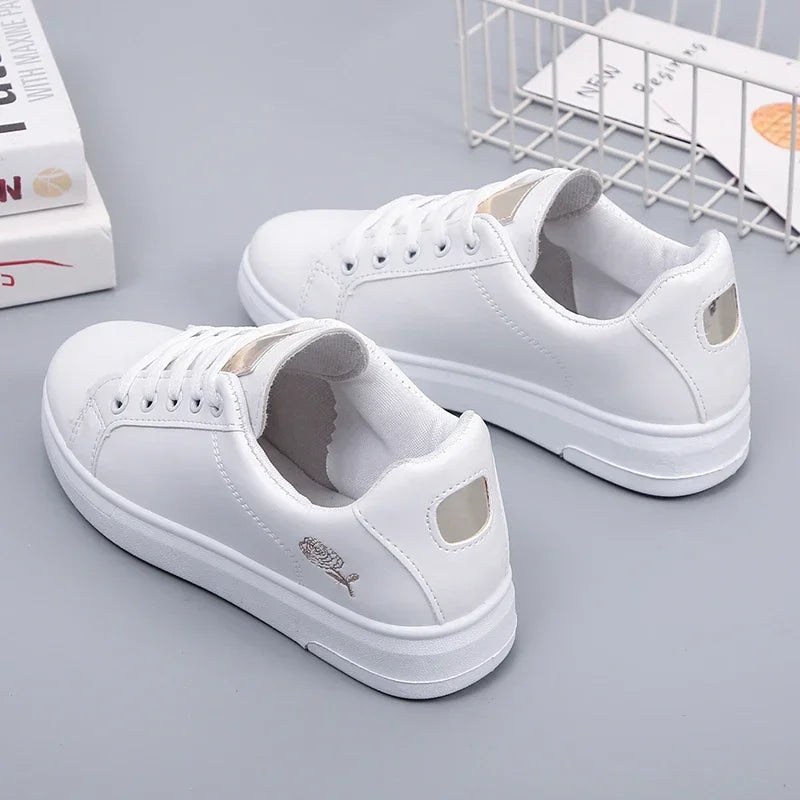 chaussures femme casual en cuir PU EKMT
