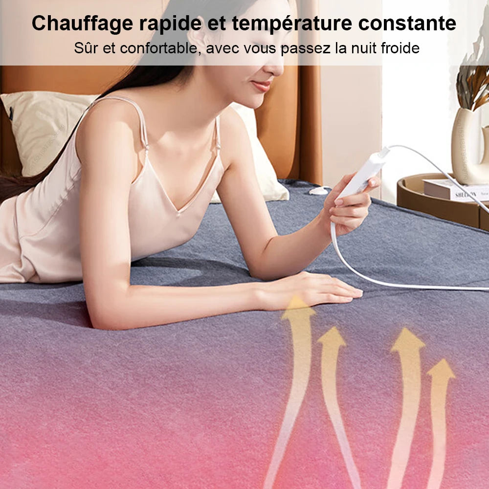 Couverture électrique avec thermostat automatique et matelas thermique