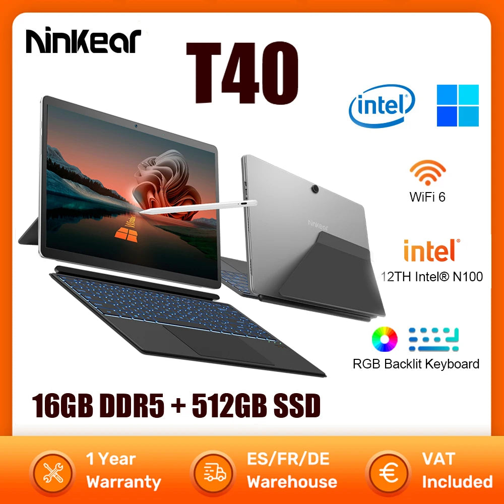 Ordinateur Portable Ninkear T40 14" – Polyvalence et Performance au Quotidien