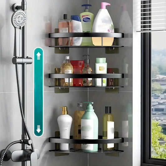Étager de salle de bain triangulaire