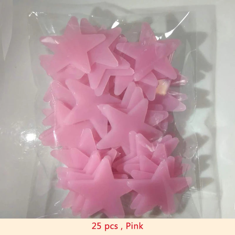 Autocollants muraux étoiles fluorescents en PVC