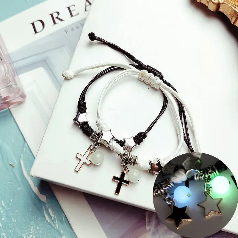 Bracelets Lumineux en Perles pour Couples