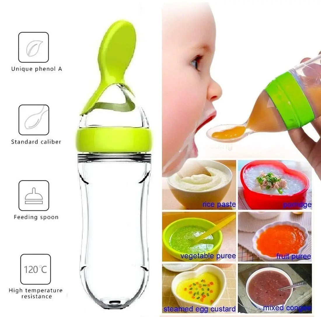 Presser biberon tasse en silicone pour bébé – Mangeoire pratique et sûre