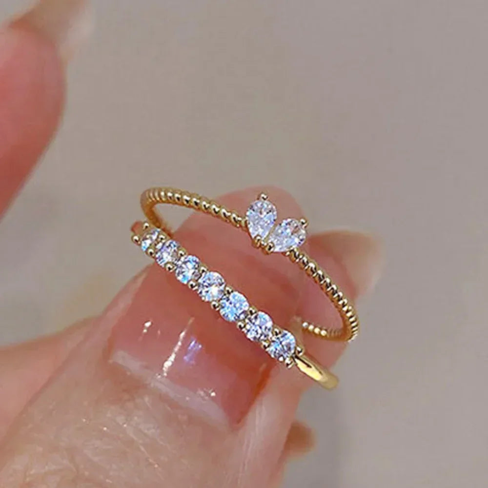 Bagues de Luxe en Zircone Cubique pour Femmes