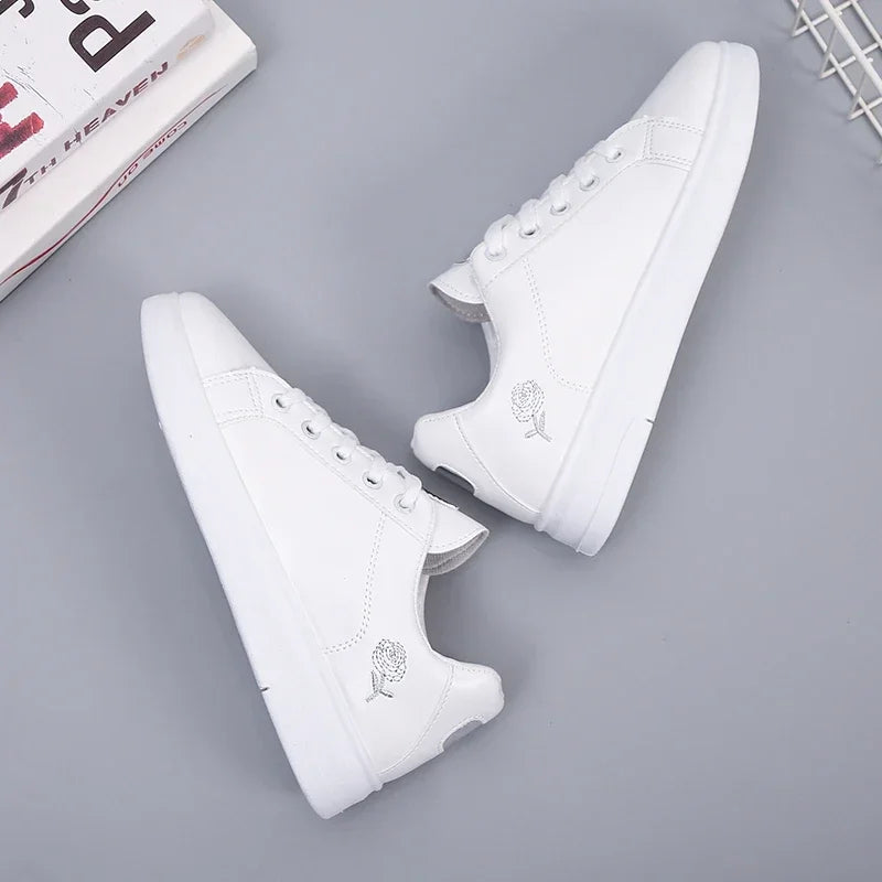 chaussures femme casual en cuir PU EKMT