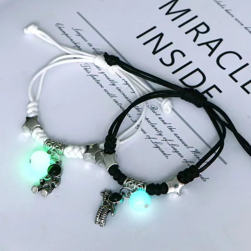 Bracelets Lumineux en Perles pour Couples