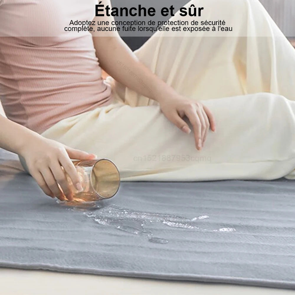 Couverture électrique avec thermostat automatique et matelas thermique