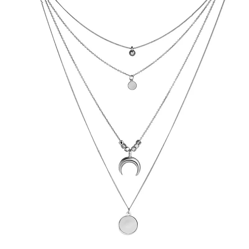 Ensemble de Colliers à Pendentifs en Cristal Zircon