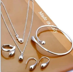 Ensemble de Bijoux 3 Pièces en Forme de Cœur