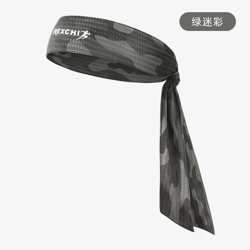Bandeau de sport pour homme REXCHI en soie glacée