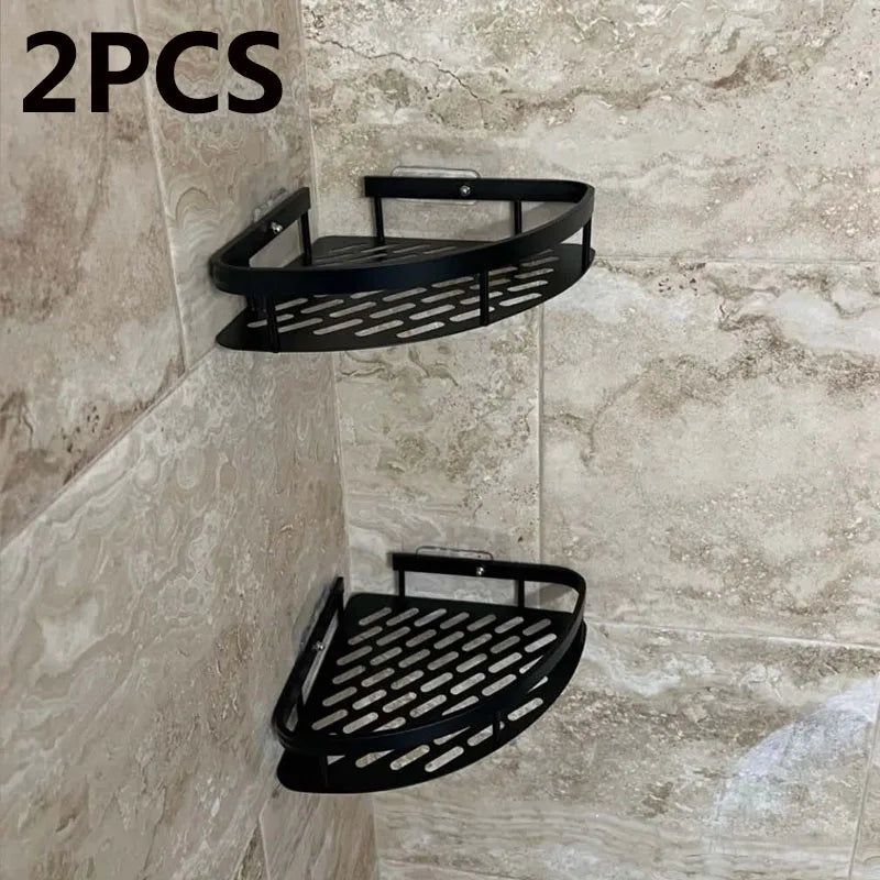 Étagère de salle de bain en alliage d'aluminium