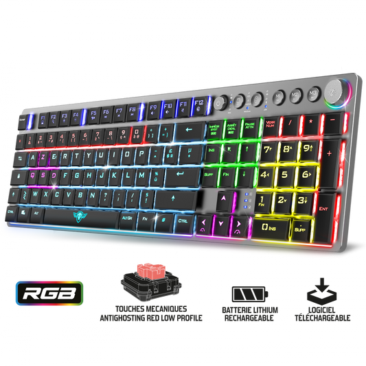 Clavier mécanique RGB Sans fil - XPERT K1500 - Spirit of Gamer